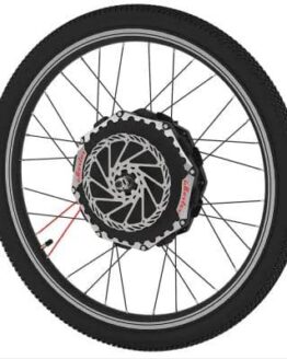 iMortor 2.0 24 V 27.5 inch Electric Front Bicycle Wheel - BLACK US PLUG