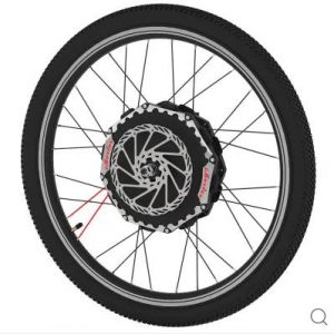 iMortor 2.0 24 V 27.5 inch Electric Front Bicycle Wheel - BLACK US PLUG
